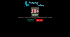 Desktop Screenshot of masajedelux.ro